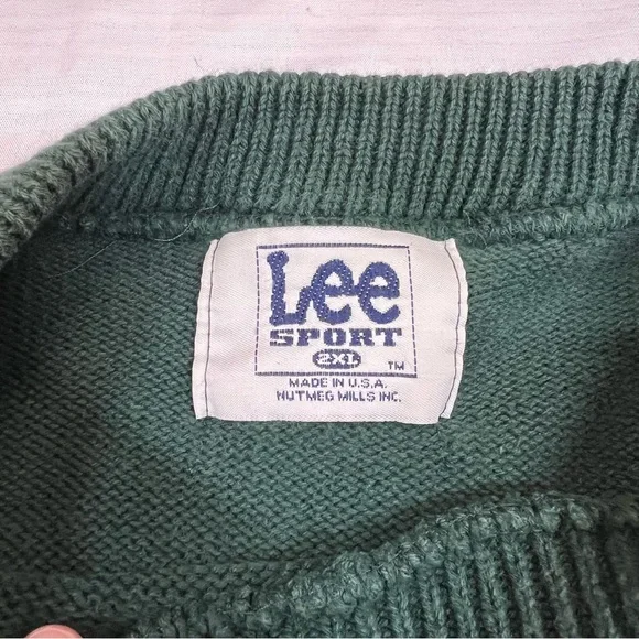 Vintage Green Bay Packers Super Bowl XXXI Knit Sweater Lee Sport 2XL